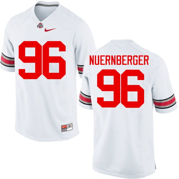 Ohio State Buckeyes #96 Sean Nuernberger Men Official Jersey White OSU44940